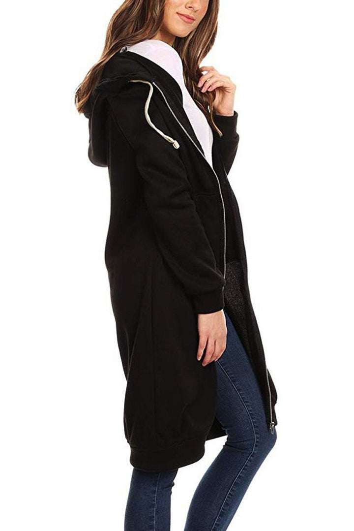 Sweatshirt | Übergroß mit langer Kapuze und Zipper