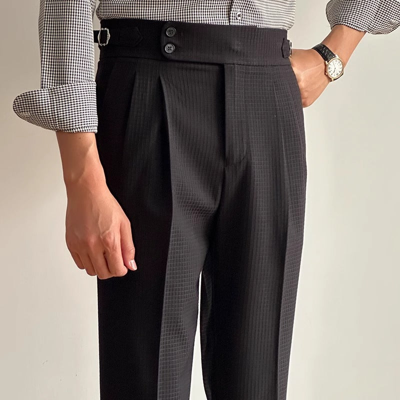 Naples Hose mit hoher Taille und Waffelstruktur