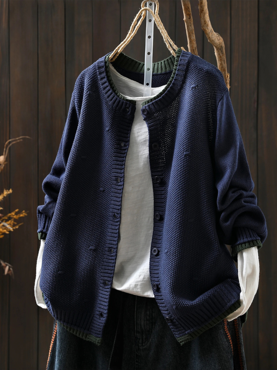 Nora | Feinstrickcardigan mit dekorativer Struktur