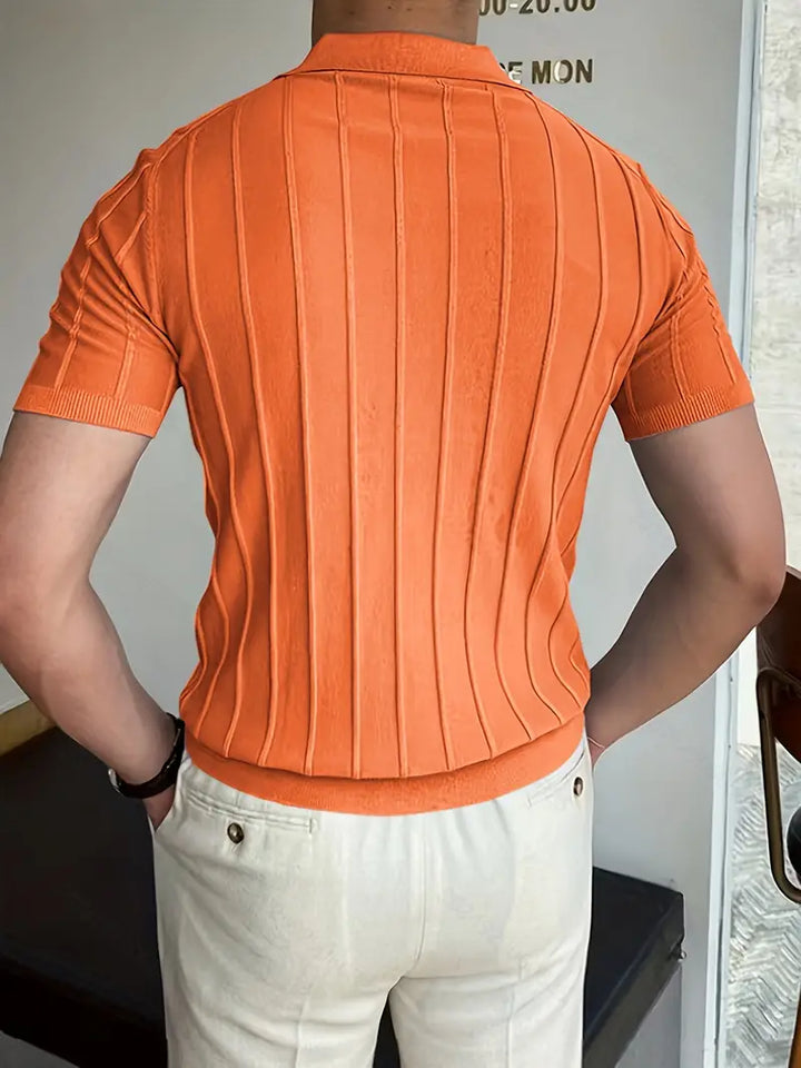 London | Vertikal gestreiftes Hemd für Herrenlook