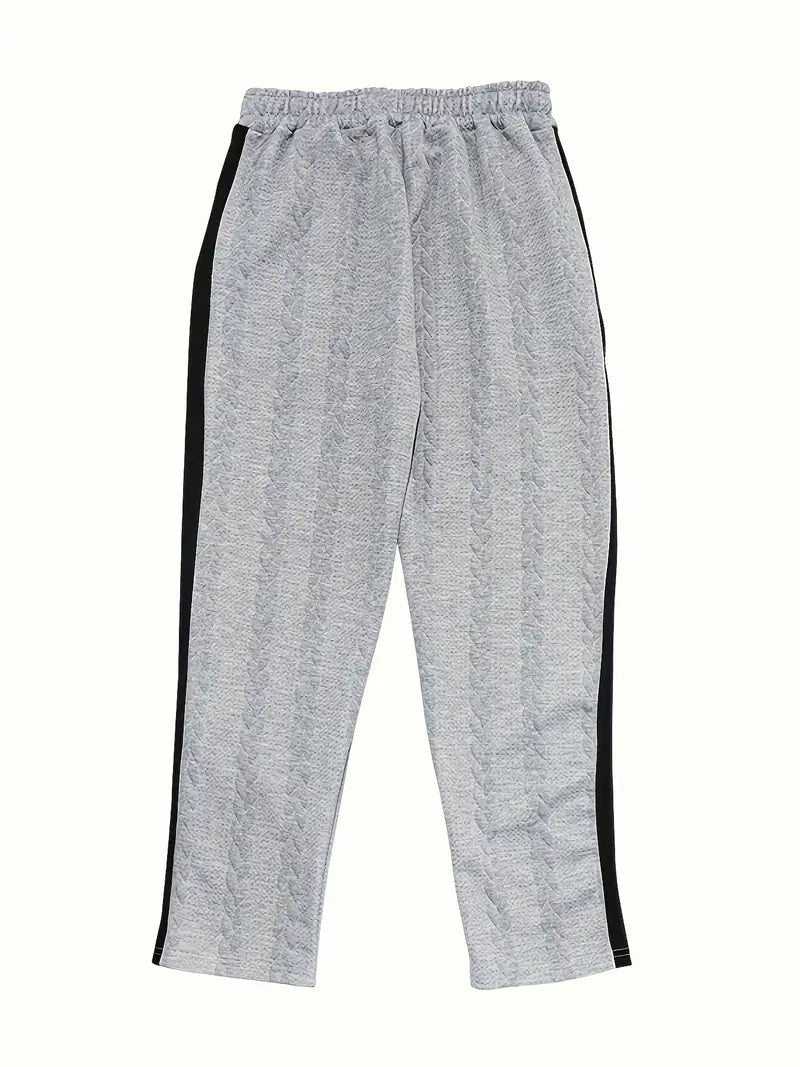 Kiana | Lässige Strickhose mit seitlichen Knopfakzenten