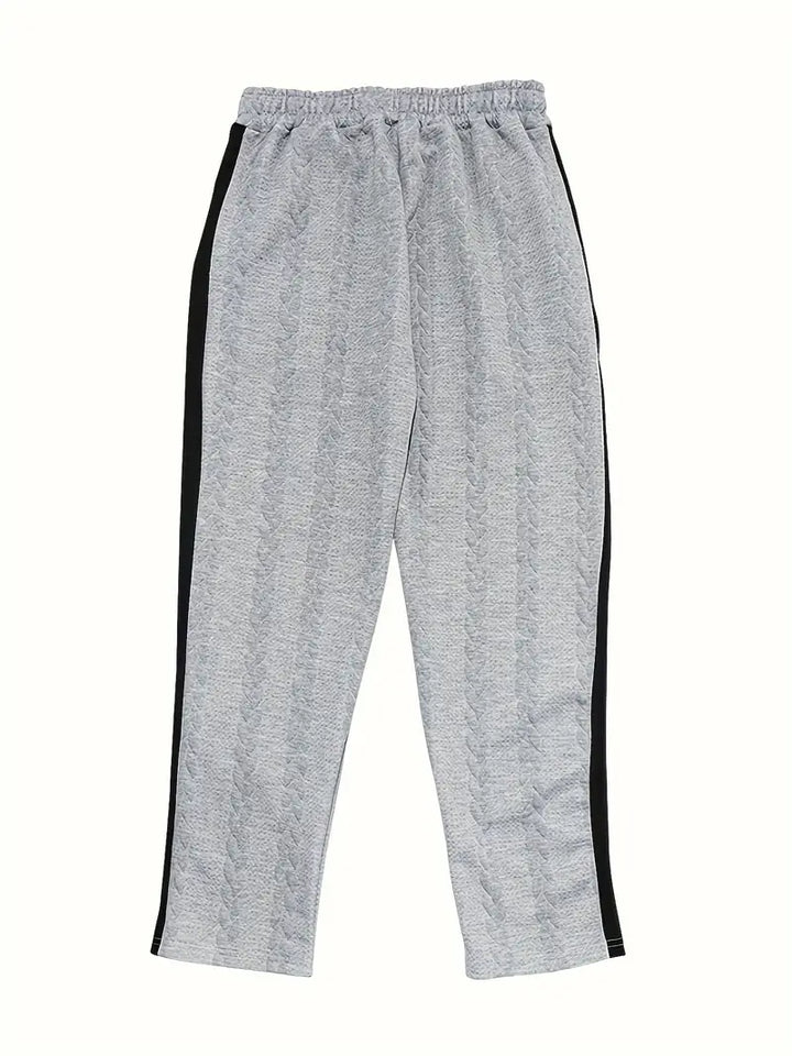 Kiana | Lässige Strickhose mit seitlichen Knopfakzenten