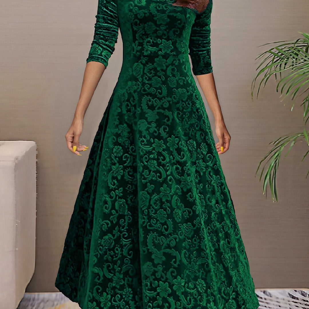 Amelia | Stilvolles Samtkleid Damen elegant chic