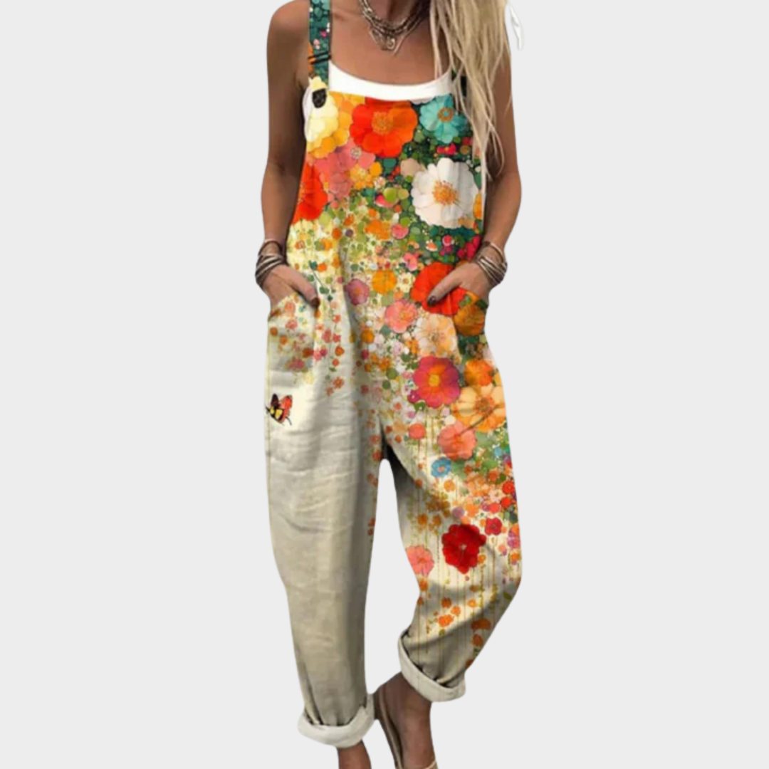 Isabella | Latzhose Damen mit stilvollem Print-Design