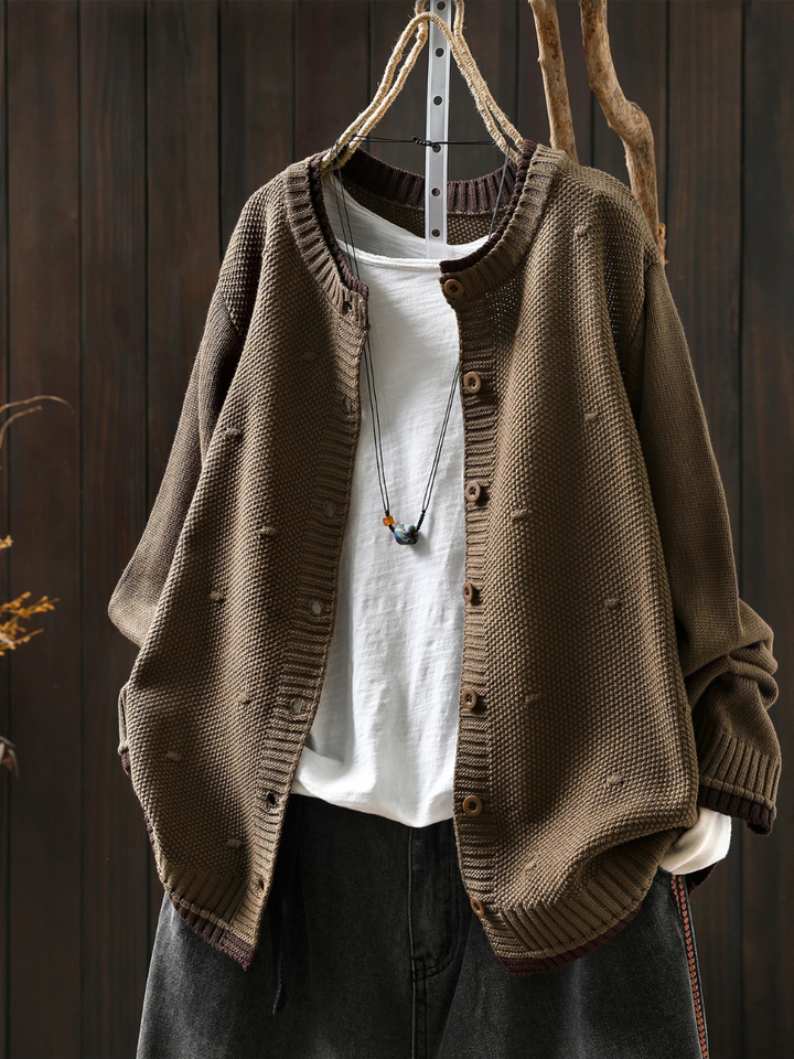 Nora | Feinstrickcardigan mit dekorativer Struktur