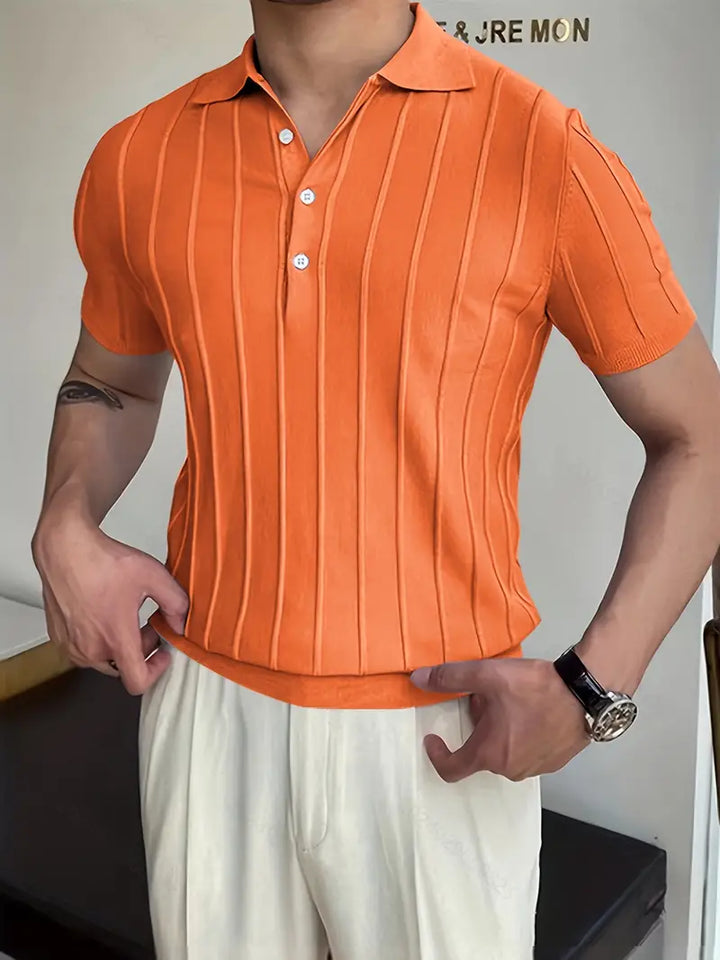 London | Vertikal gestreiftes Hemd für Herrenlook