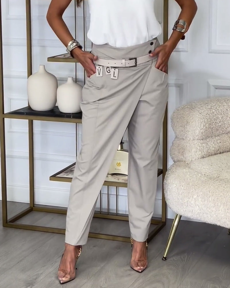 Mila | Hose mit modischem Gürtel und weitem Bein