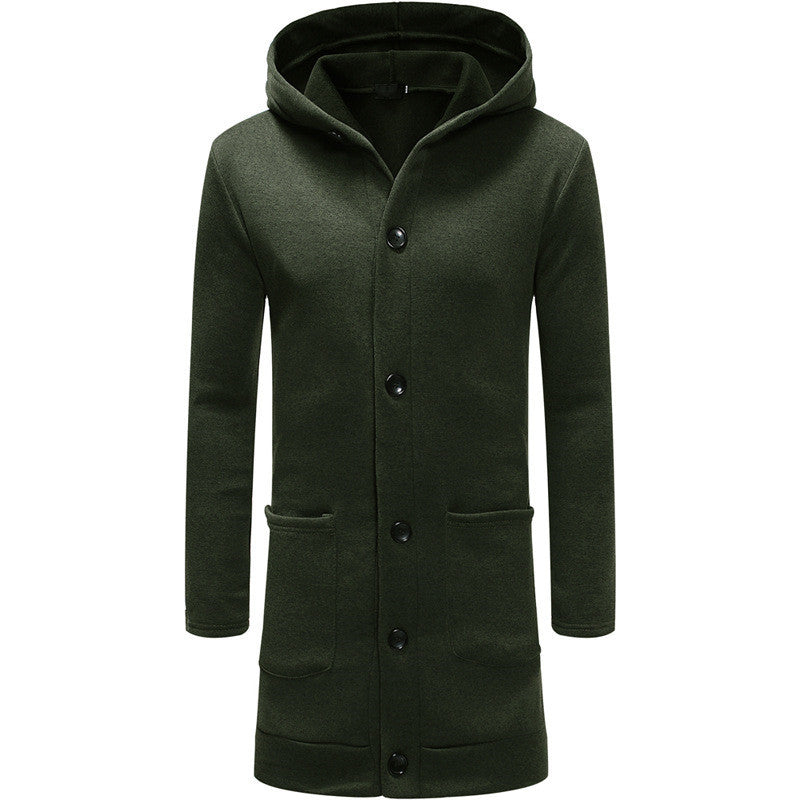 Skir | Herren Kapuzenpullover mit dicken Knöpfen