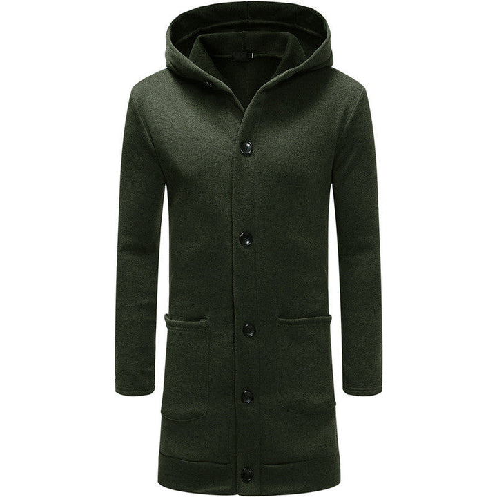 Skir | Herren Kapuzenpullover mit dicken Knöpfen