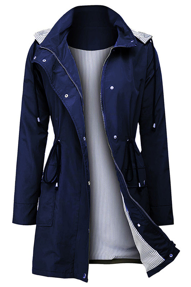 Windbreaker | Wasserdicht mit Streifen und Kapuze