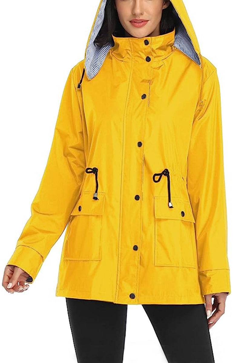 Windbreaker | Wasserdicht mit Streifen und Kapuze