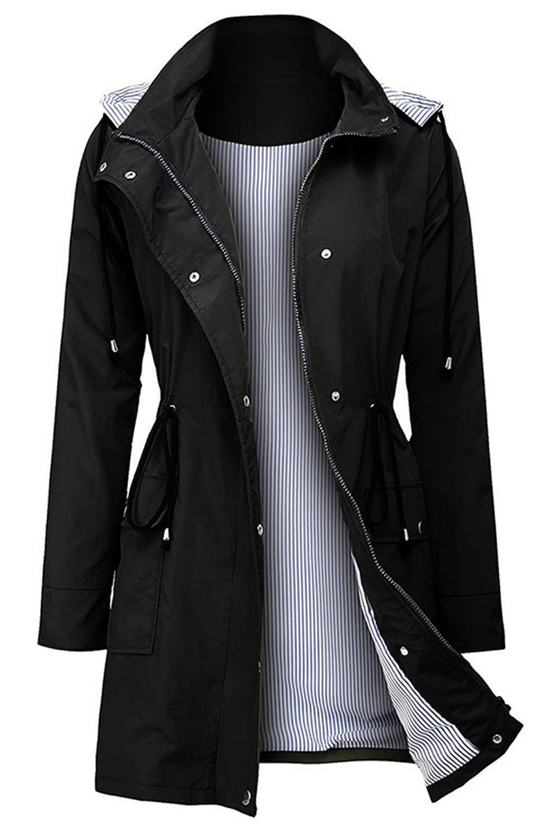 Windbreaker | Wasserdicht mit Streifen und Kapuze