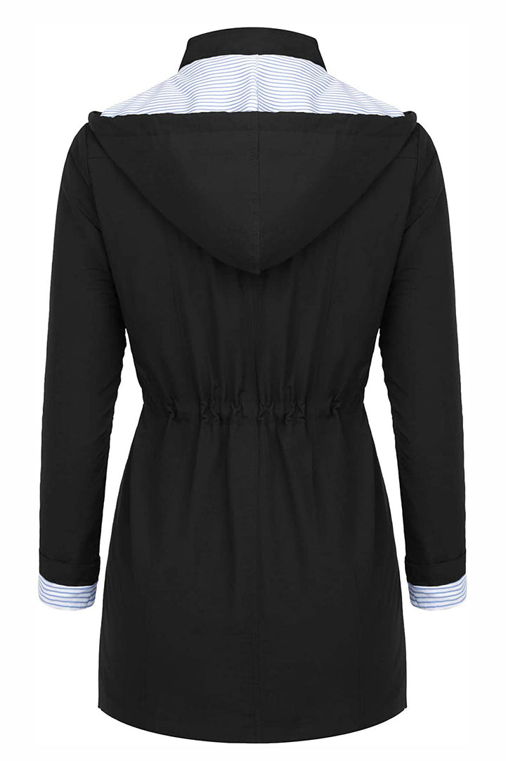 Windbreaker | Wasserdicht mit Streifen und Kapuze