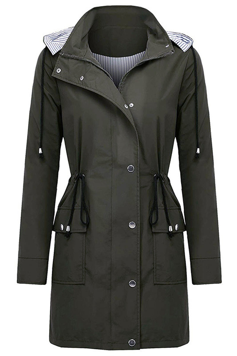 Windbreaker | Wasserdicht mit Streifen und Kapuze
