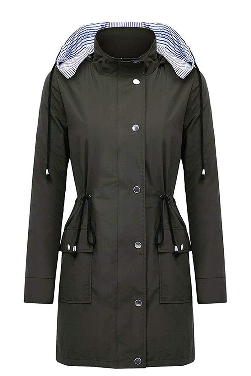 Windbreaker | Wasserdicht mit Streifen und Kapuze
