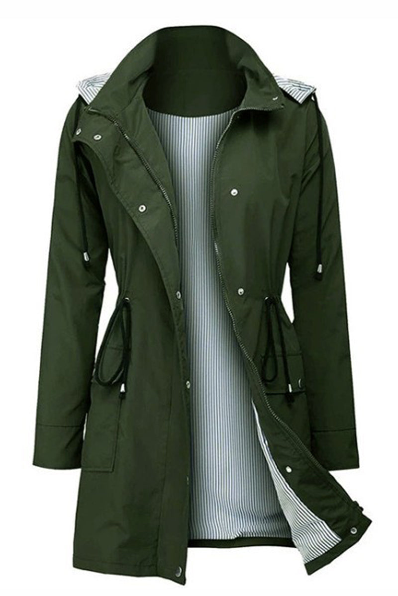 Windbreaker | Wasserdicht mit Streifen und Kapuze