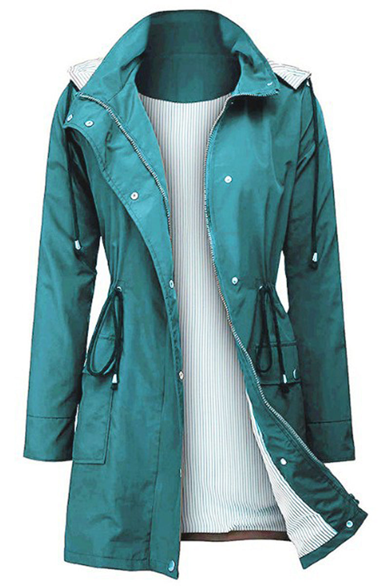 Windbreaker | Wasserdicht mit Streifen und Kapuze
