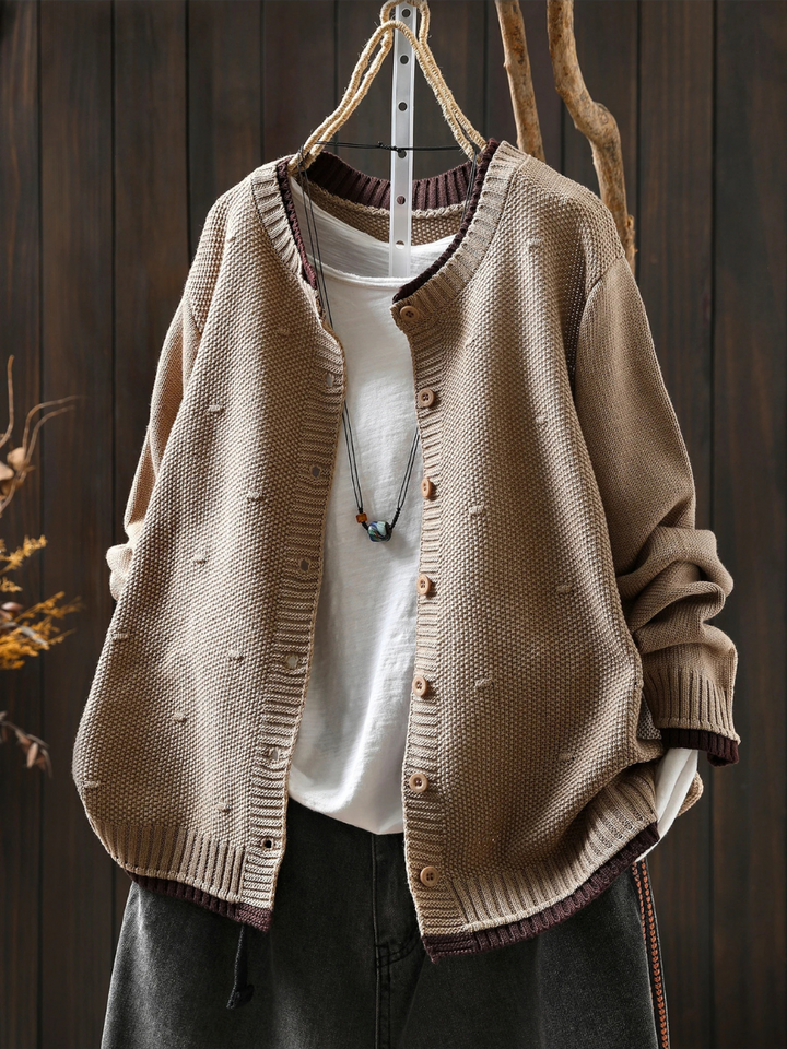 Nora | Feinstrickcardigan mit dekorativer Struktur