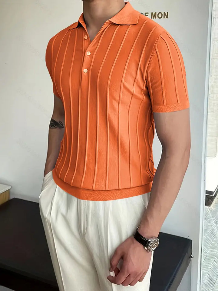 London | Vertikal gestreiftes Hemd für Herrenlook