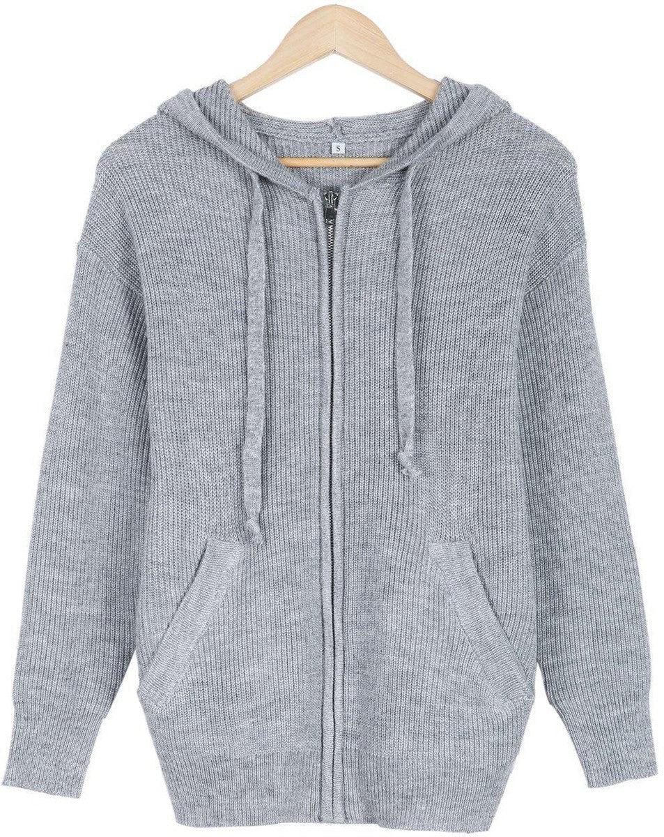 Kapuzenpullover mit Reißverschluss und Taschen