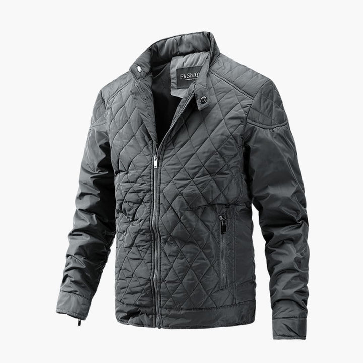 Friedrich | Gesteppte Motorradjacke im Bikerstil