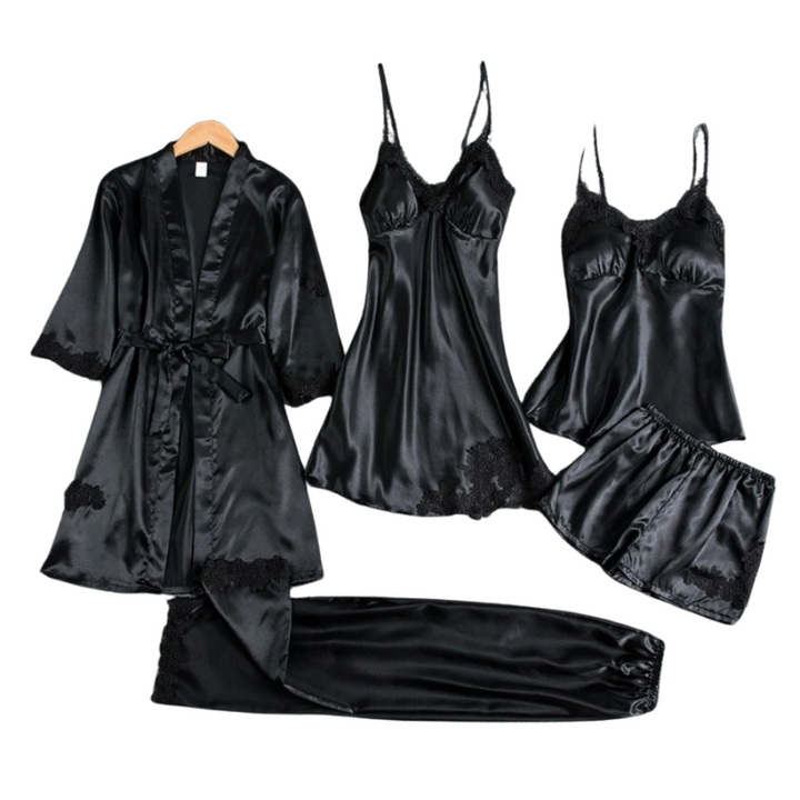 Livia | Luxurious 5-in-1 satin pyjama set für Damen