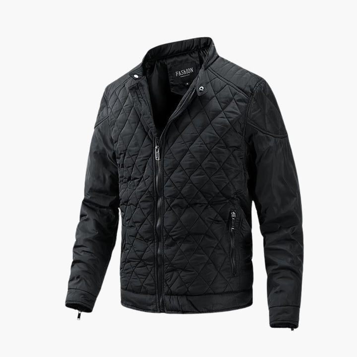 Friedrich | Gesteppte Motorradjacke im Bikerstil