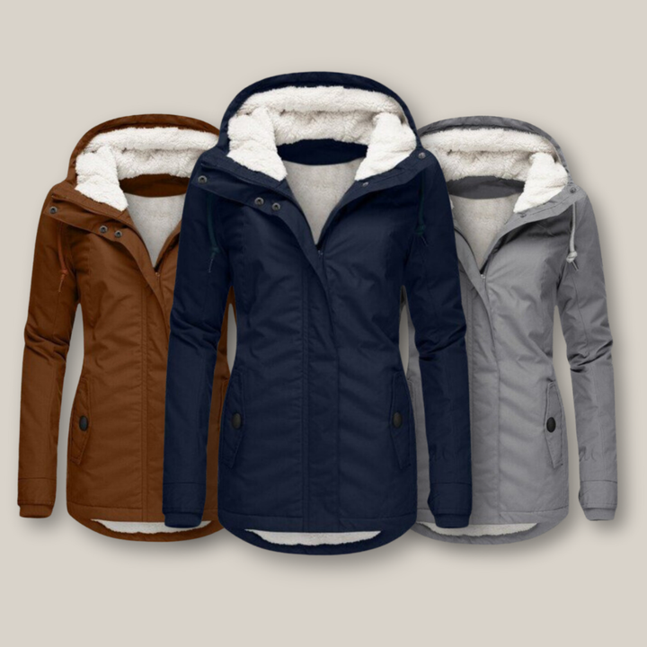 Amber | Gesteppte Winterjacke mit leichtem Glanz