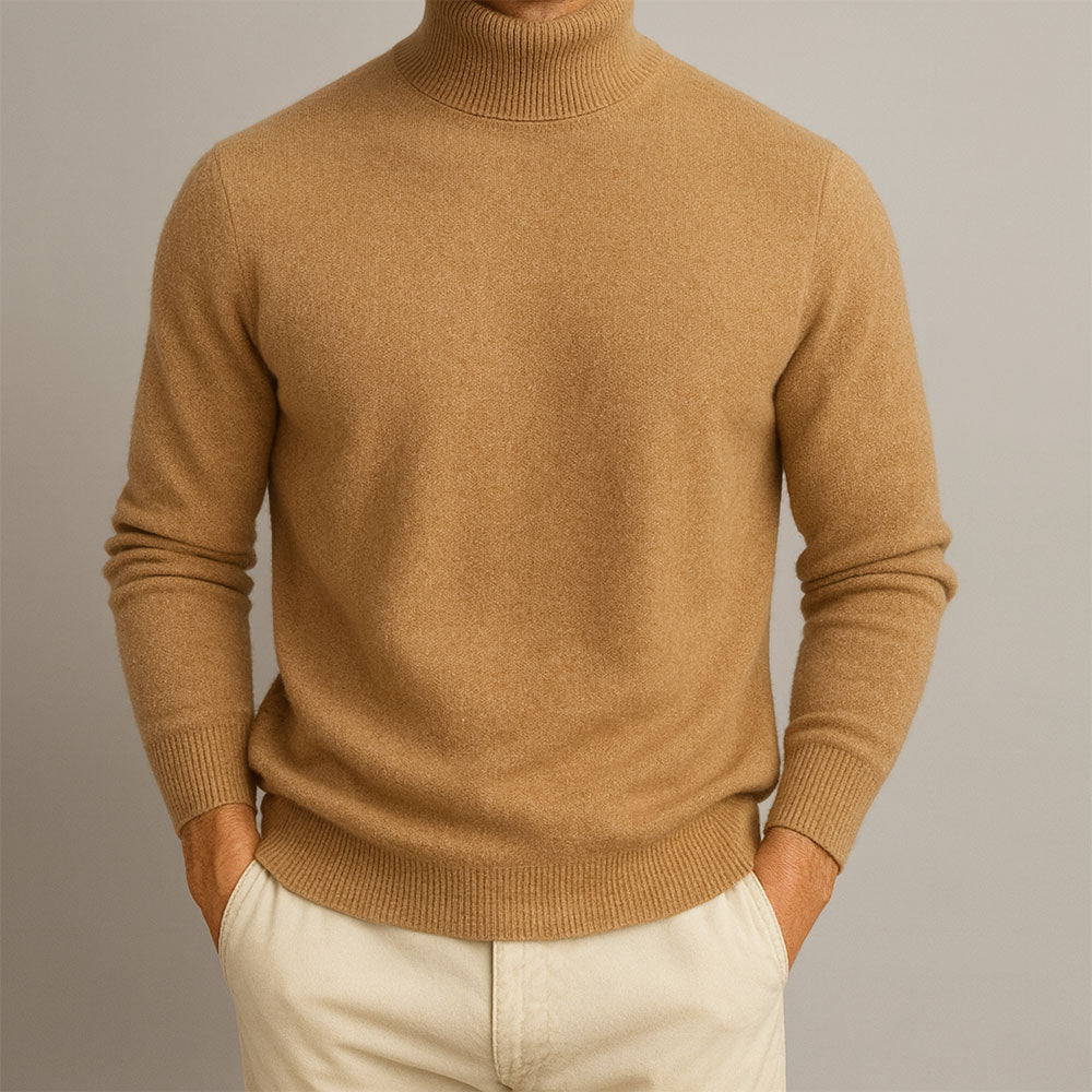 Markus | Pullover Herren hoher Kragen elegant & lässig