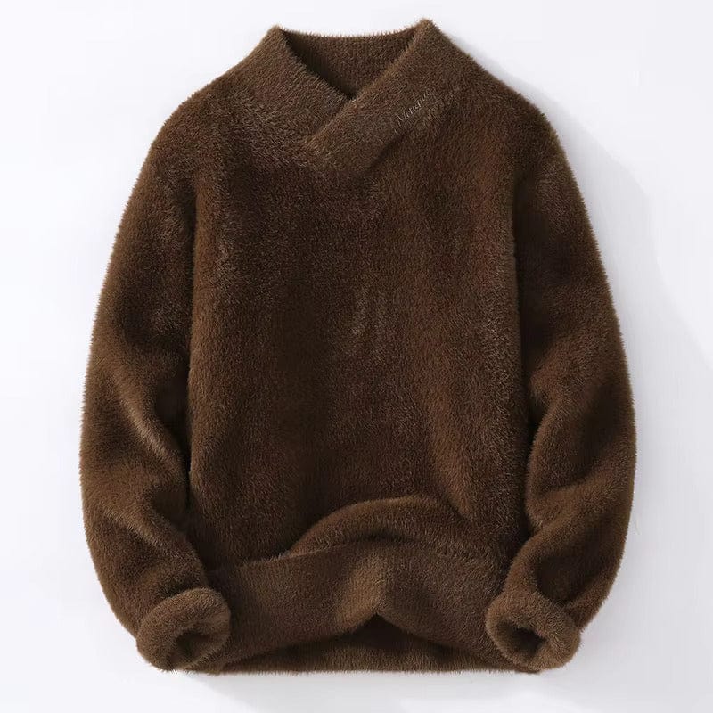 Valdo | Herrenpullover aus edlem Samt mit modernem Schnitt