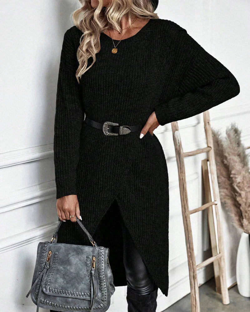 Agnes | Langer Damenpullover im modernen Oversize-Stil