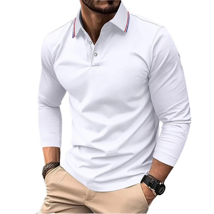 Rafael | Premium Polo Herren stilvoll mit kontrastierendem Kragen