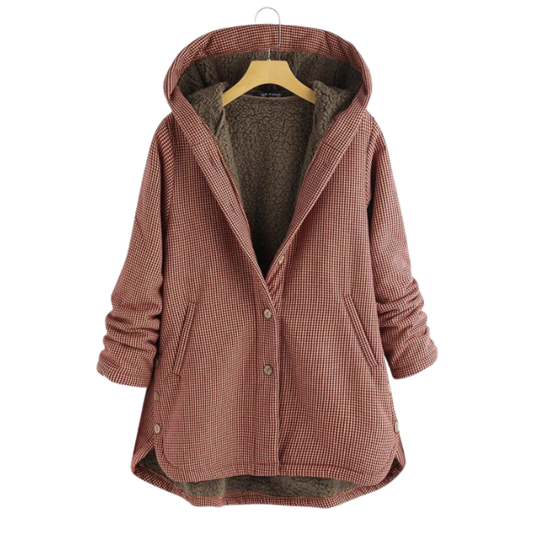 Bella | Flauschige Teddyjacke mit Taschen