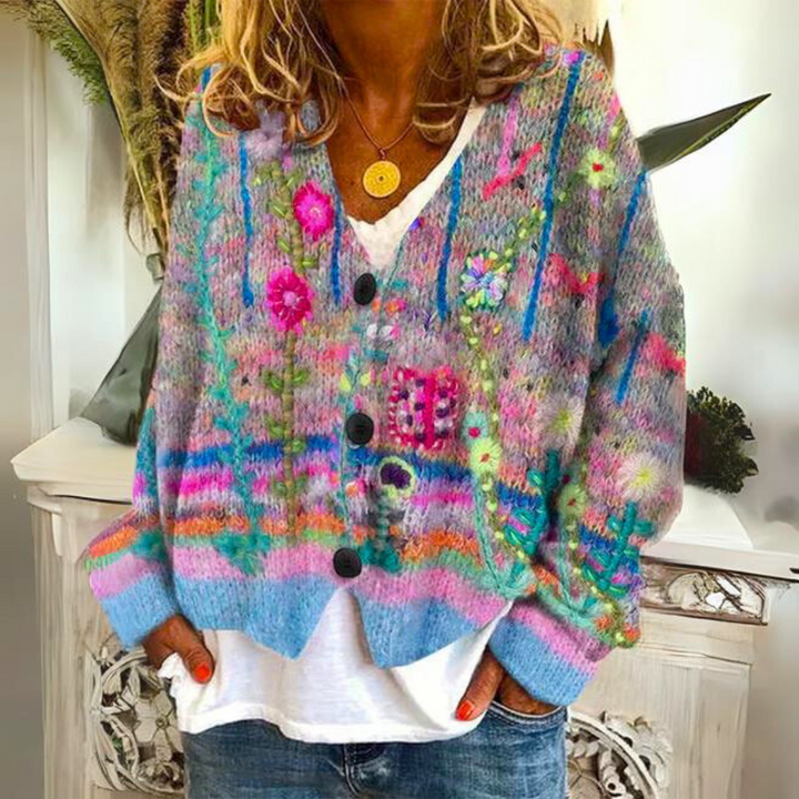 Hanna Modische Strickjacke für kalte Jahreszeiten