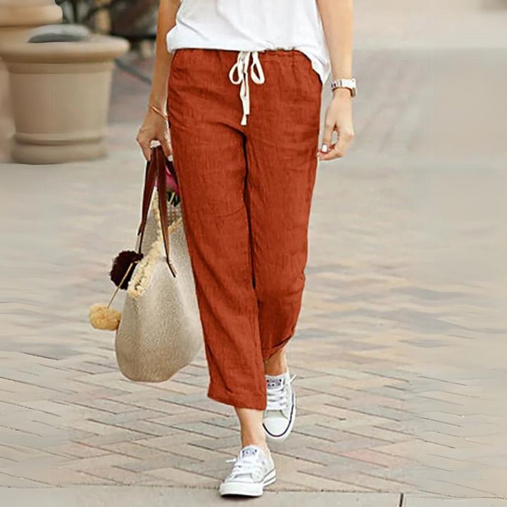 Truly | Elegante Leinenhose mit Gummibund