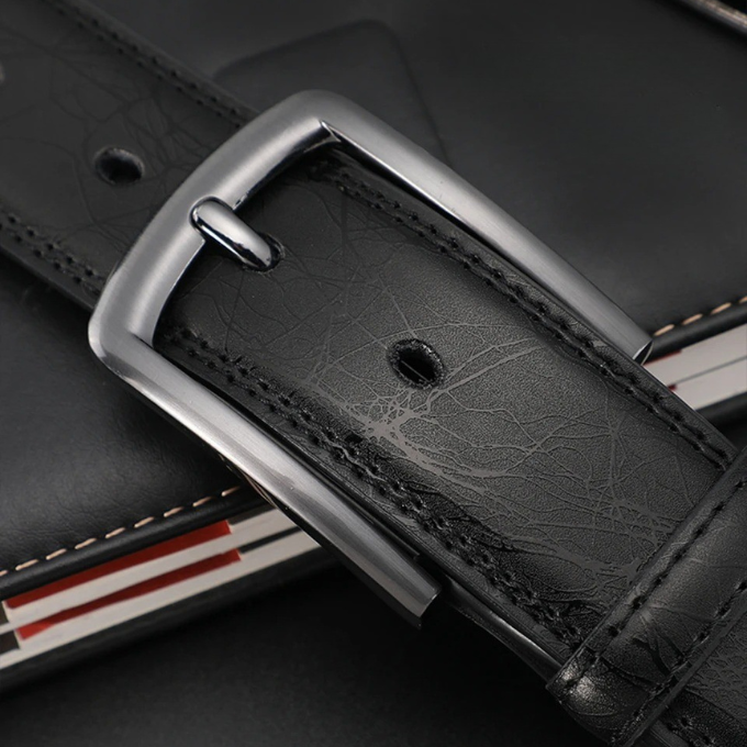 Felix | Ashford Ledergürtel Gunmetal Herrenmode Look