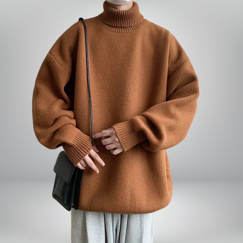 JACQUE ROLLKRAGENPULLOVER aus weichem Strickmaterial