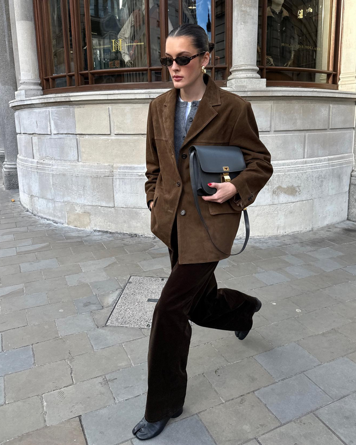 FELICIA | Wildlederblazer mit klassischer Passform