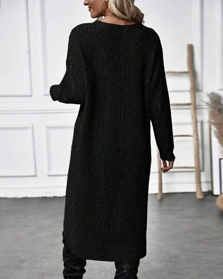 Agnes | Langer Damenpullover im modernen Oversize-Stil