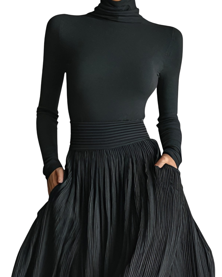 Isabell | Zeitloses Maxikleid mit figurbetonter Passform