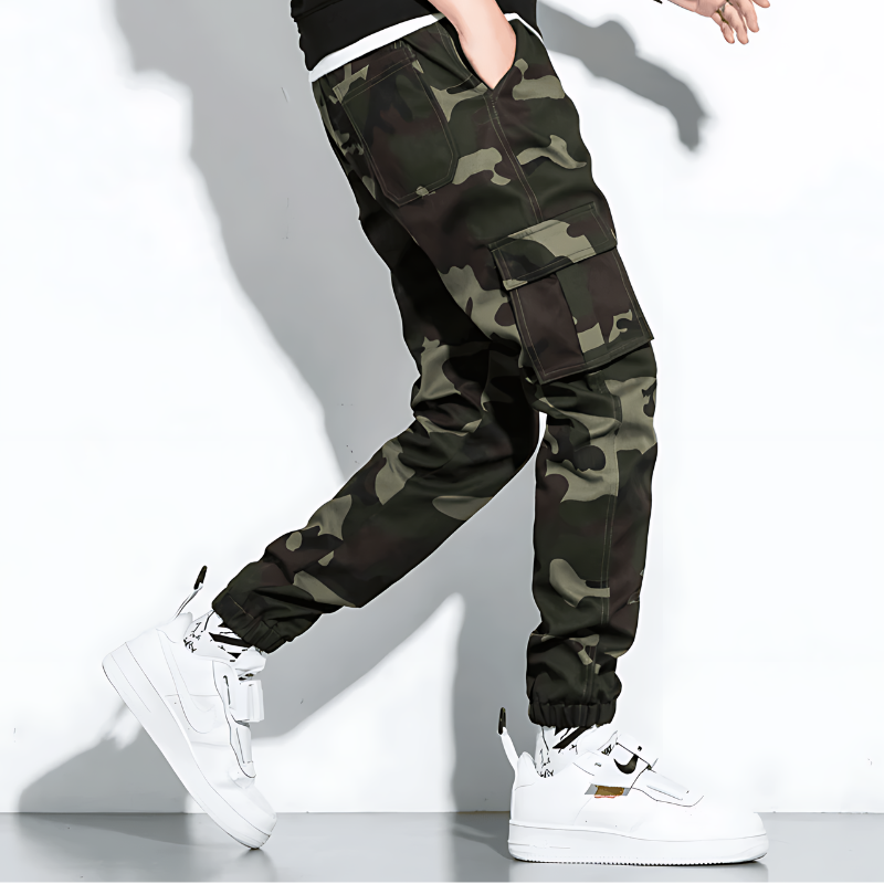 Jonas | Camo Cargo Hose Herren Komfort Fit