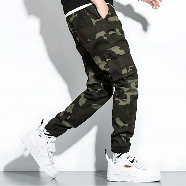 Jonas | Camo Cargo Hose Herren Komfort Fit