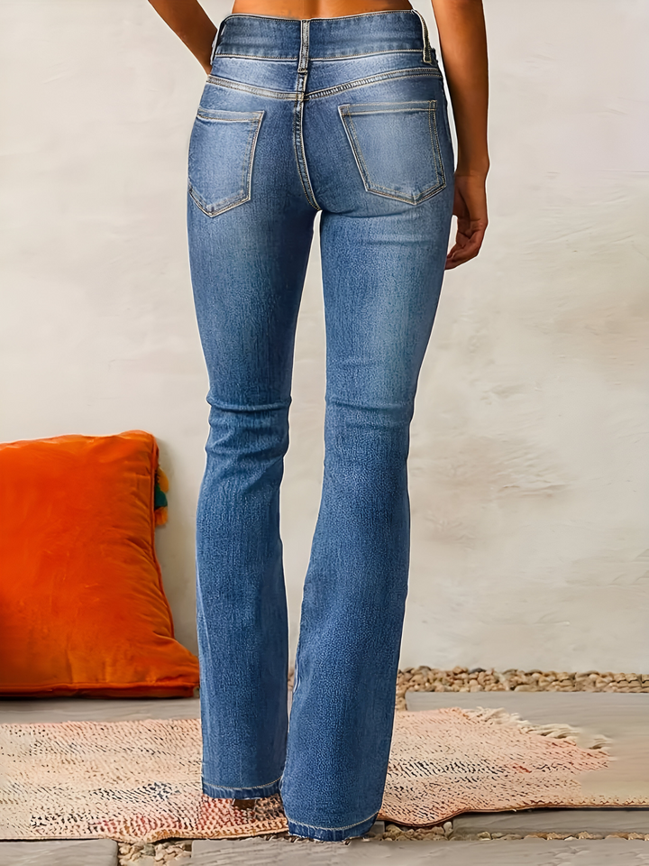 Tessa | Damen-Jeans mit weitem Bein im Sommerstil