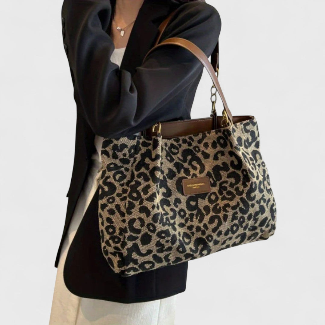 Isabelle | Große Tasche mit elegantem Leopardenmuster