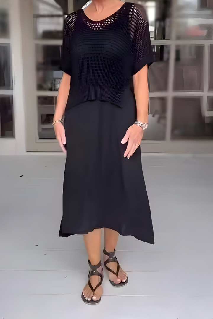 Mila | Feminines Damen-Sommerkleid mit Strick