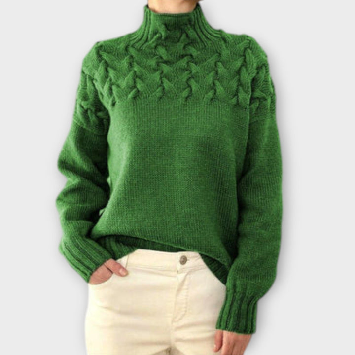Julia | Zopfstrickpullover Damen elegant & bequem