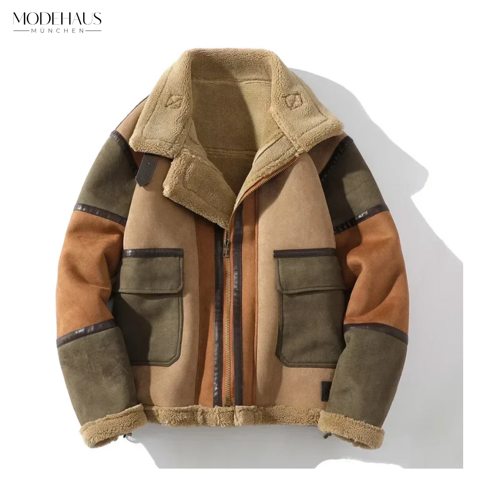 Klaus | Klassische Lederjacke im Vintage-Look