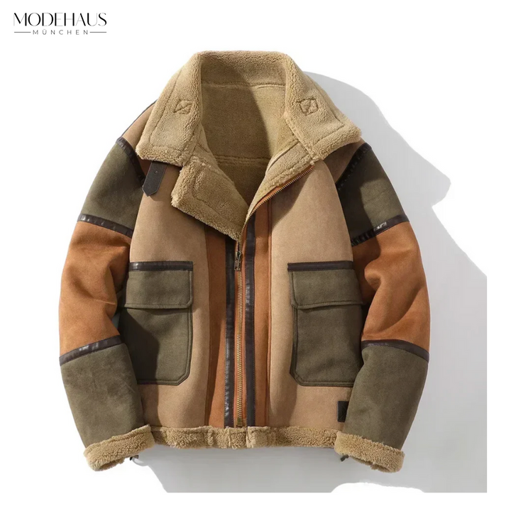 Klaus | Klassische Lederjacke im Vintage-Look