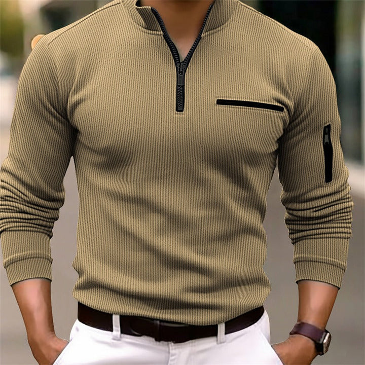 David | Modernes Herren Shirt mit Zip Detail