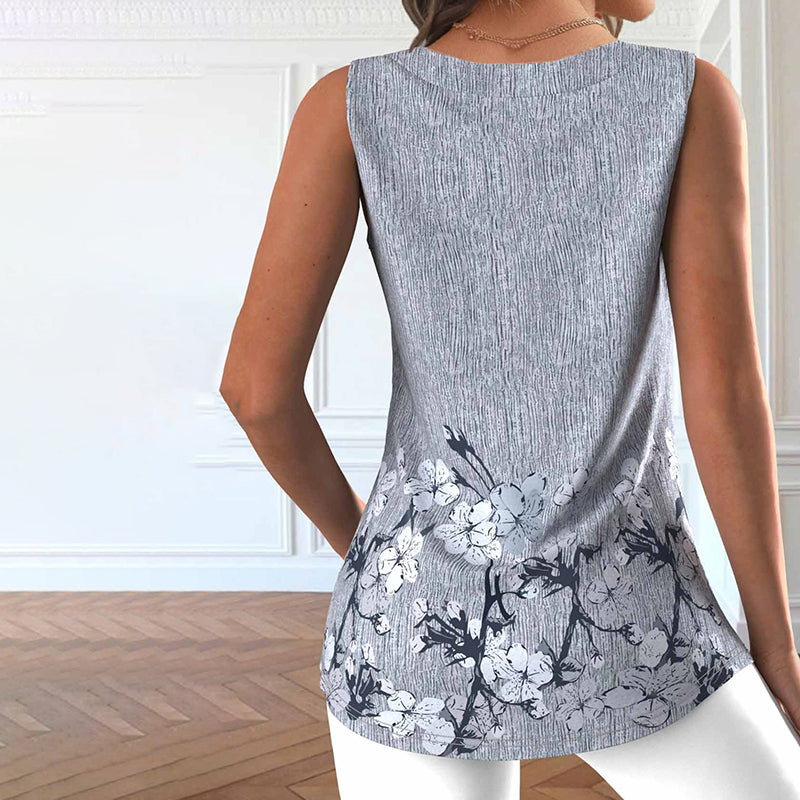 Evi | Vintage-Bluse mit Blumendruck